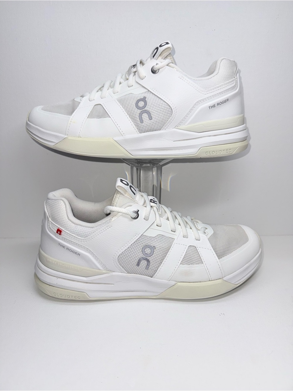 On Running The Roger Women White Tennis Shoes